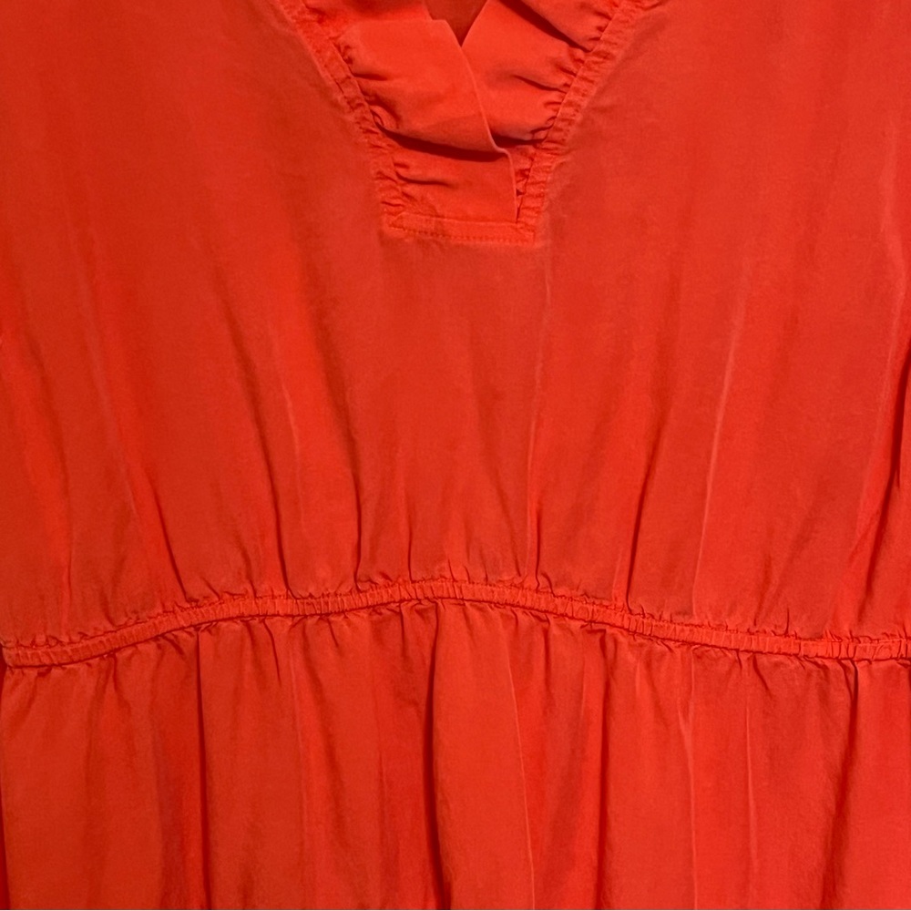 Crown & Ivy Red Ruffle V-Neck Top - Picture 5 of 14